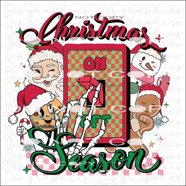 Christmas season On # 179 Sublimation transfers - Heat
