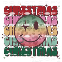 Christmas Smiley #8425 Sublimation transfers - Heat Transfer