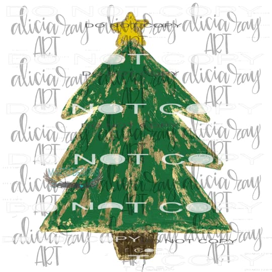 Christmas Tree #8464 Sublimation transfers - Heat Transfer