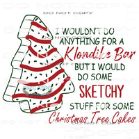 Christmas Tree Cake #8130 Sublimation transfers - Heat