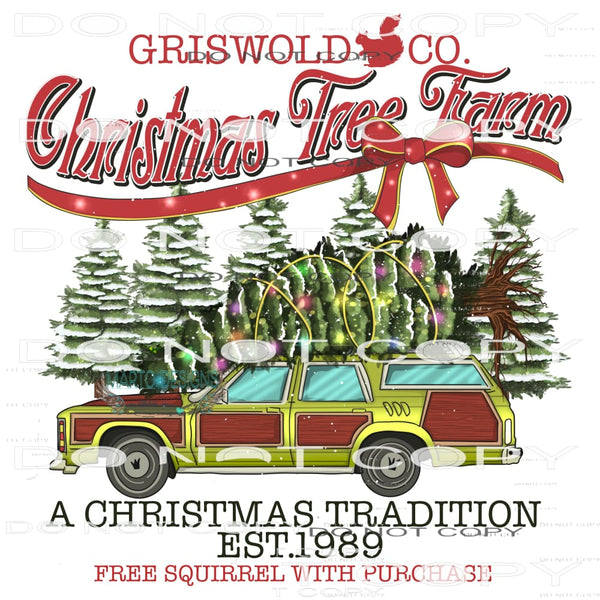 Christmas Tree Farm #7170 Sublimation transfers - Heat