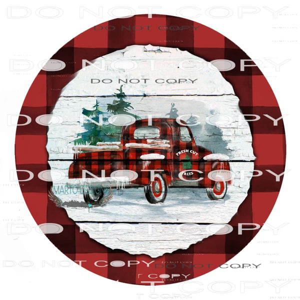 Christmas Truck #8476 Sublimation transfers - Heat Transfer