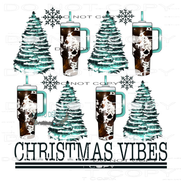 Christmas Vibes #7524 Sublimation transfers - Heat Transfer
