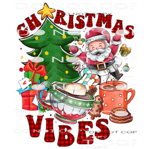 Christmas Vibes #8254 Sublimation transfers - Heat Transfer