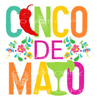 Cinco De Mayo #4578 Sublimation transfers - Heat Transfer