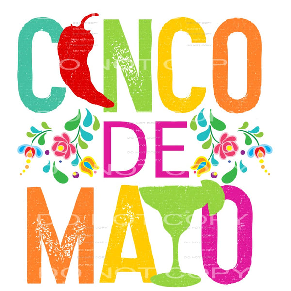 Cinco De Mayo #4578 Sublimation transfers - Heat Transfer