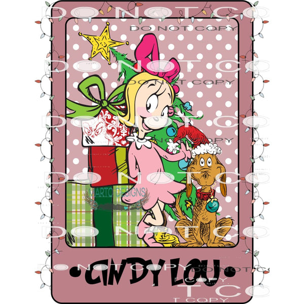 Cindy Lou #7153 Sublimation transfers - Heat Transfer