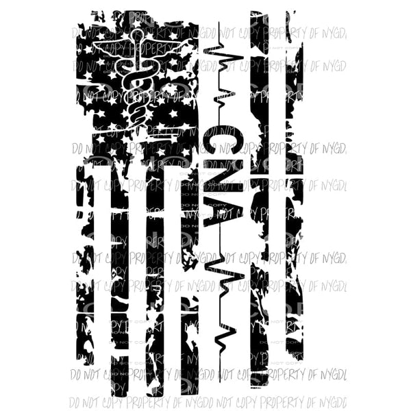 CNA Flag Sublimation transfers Heat Transfer