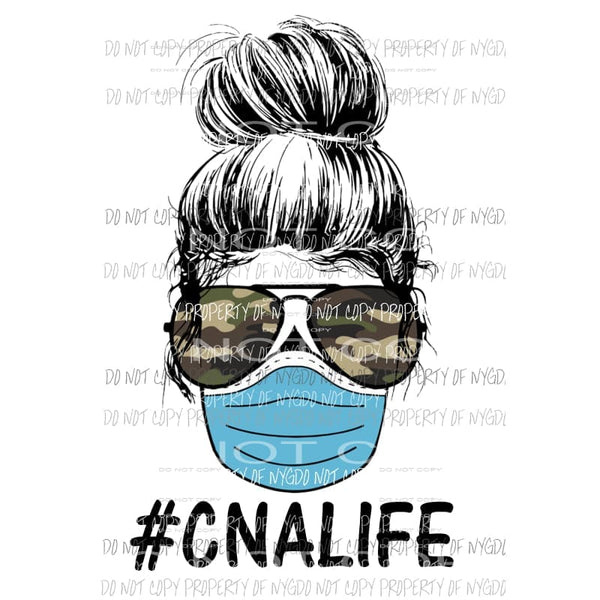# CNA Life Skull Camo Sublimation transfers Heat Transfer