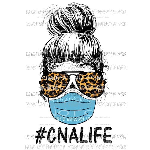 # CNA Life Skull Leopard Sublimation transfers Heat Transfer