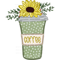 Coffee sunflower # 962 - Heat Transfer Graphic Tee - women’s