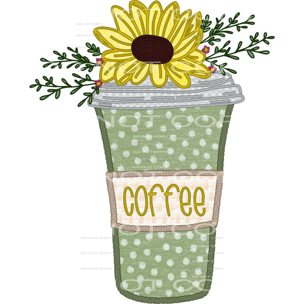 Coffee sunflower # 962 - Heat Transfer Graphic Tee - women’s