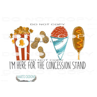 concession stand # 4416 Sublimation transfers - Heat