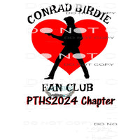 conrad Birdie 1 Custom Sublimation transfers - Heat Transfer