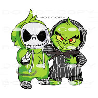 Copy of Grinch And Jack #8221 Sublimation transfers - Heat
