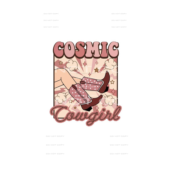 Cosmic Cowgirl # 228 Sublimation transfers - Heat Transfer
