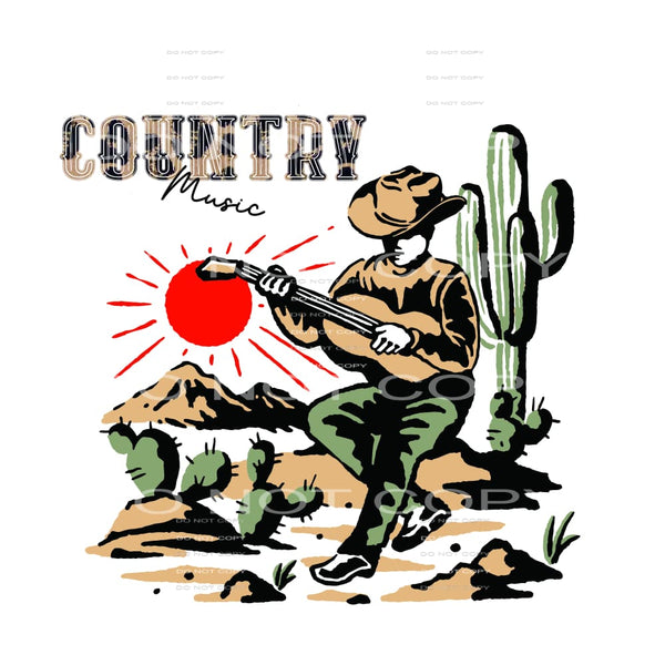 Country music # 543 Sublimation transfers - Heat Transfer