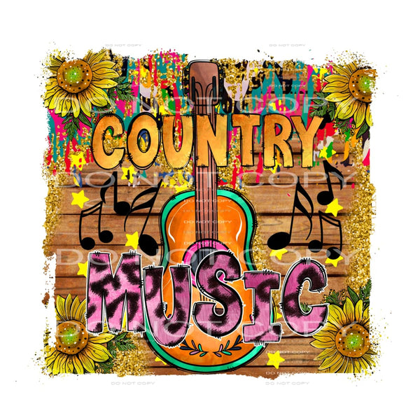 Country music # 645 Sublimation transfers - Heat Transfer