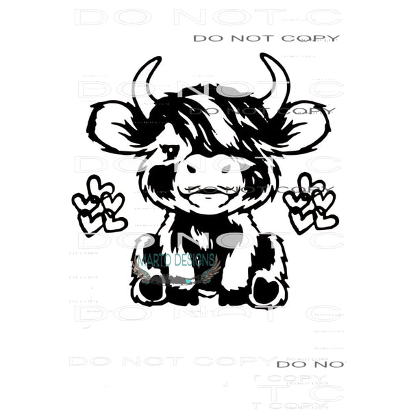 cow # 10038 Sublimation transfers - Heat Transfer Graphic