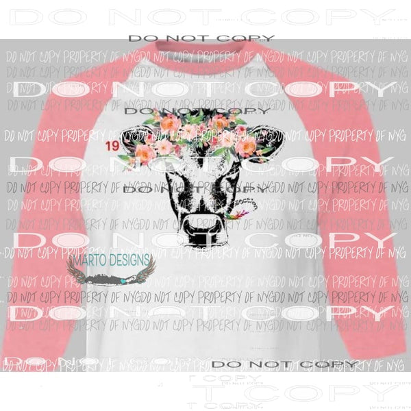 Cow with flowers child size