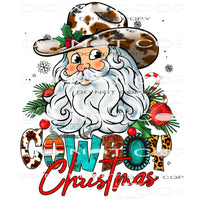 Cowboy Christmas #8347 Sublimation transfers - Heat Transfer