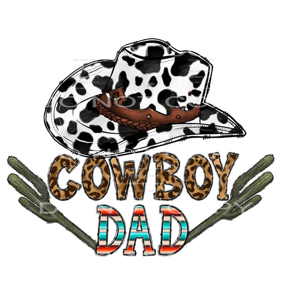 Cowboy dad # 686 Sublimation transfers - Heat Transfer