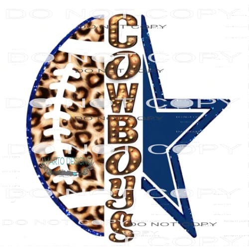 Cowboys #6862 Sublimation transfers - Heat Transfer Graphic