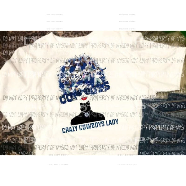 Cowboys woman sublimation transfer Heat Transfer