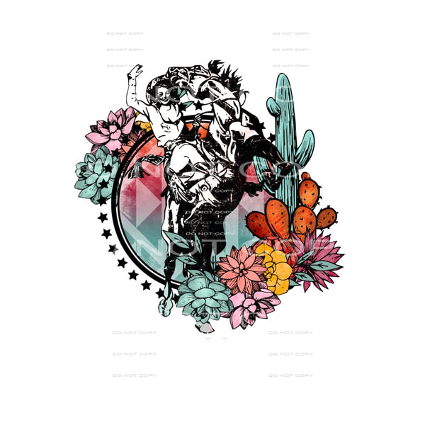 Cowgirl # 178 Sublimation transfers - Heat Transfer Graphic
