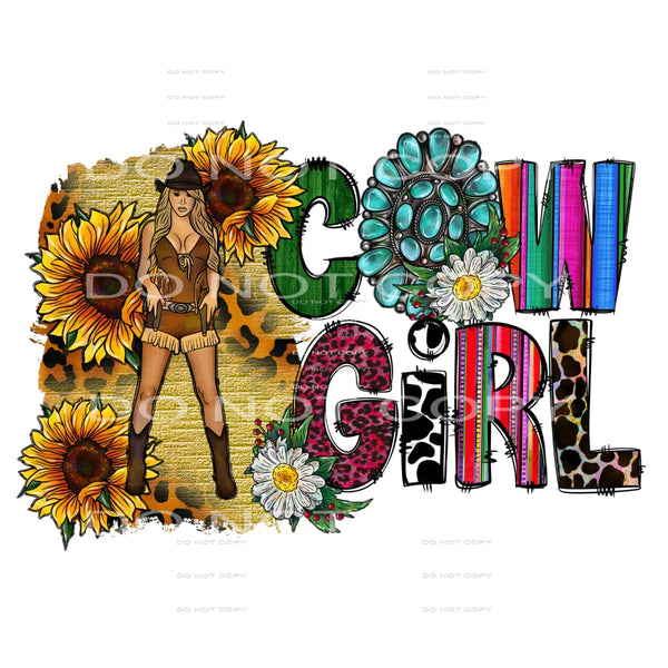 Cowgirl # 651 Sublimation transfers - Heat Transfer Graphic