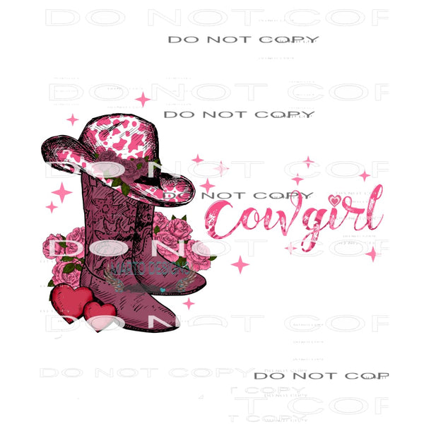 Cowgirl #9048 Sublimation transfers - Heat Transfer Graphic