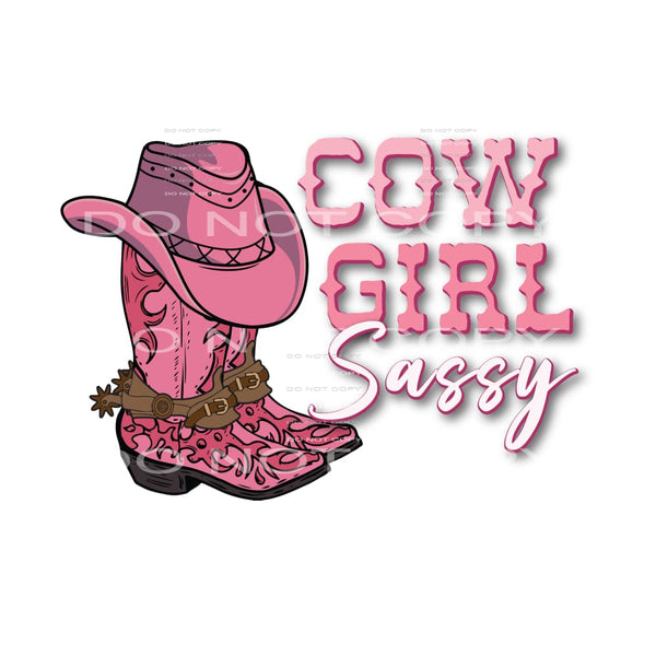 Cowgirl Sassy # 267 Sublimation transfers - Heat Transfer