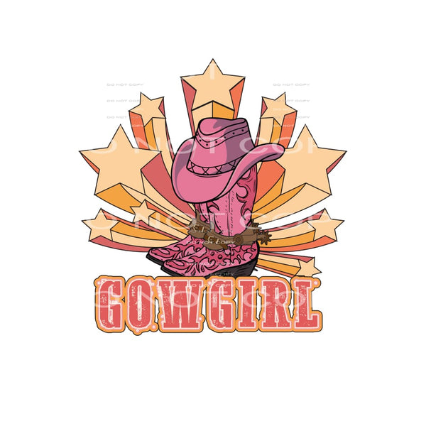 Cowgirl stars # 265 Sublimation transfers - Heat Transfer