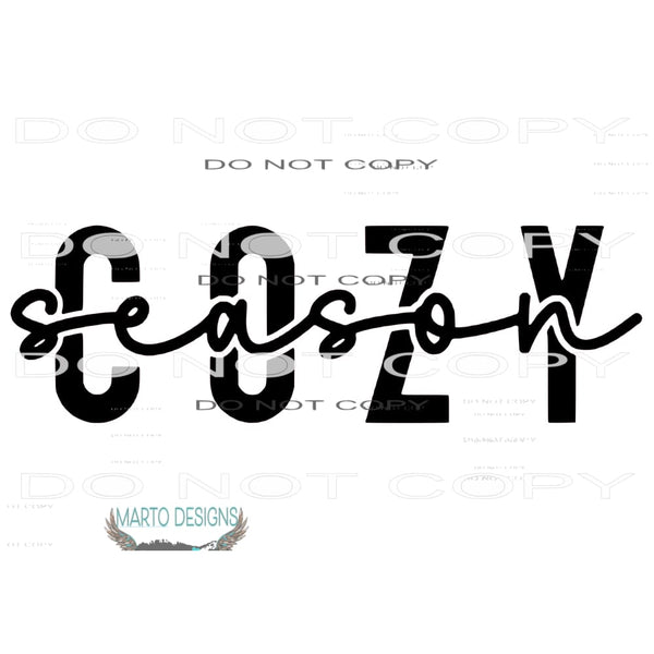 cozy season # 1098 Sublimation transfers - Heat Transfer