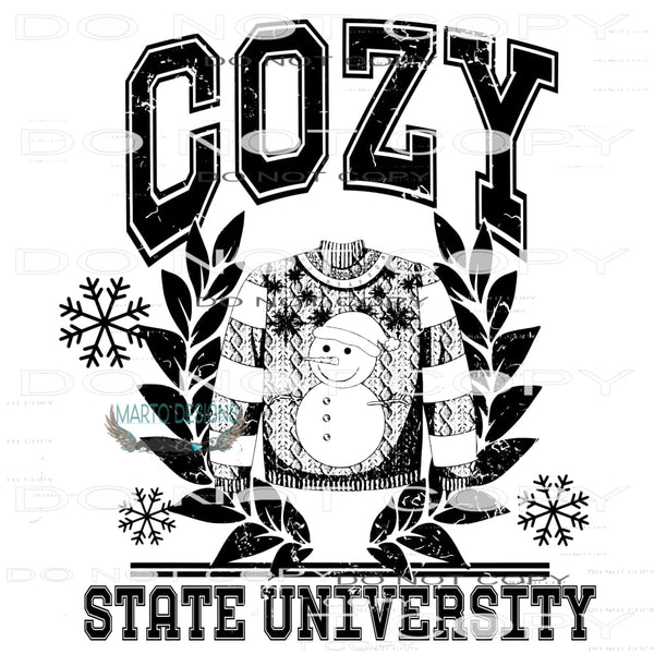 Cozy State University #8114 Sublimation transfers - Heat