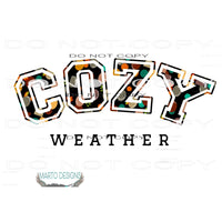 Cozy Weather # 1103 Sublimation transfers - Heat Transfer