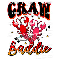 Craw Baddie #9006 Sublimation transfers - Heat Transfer