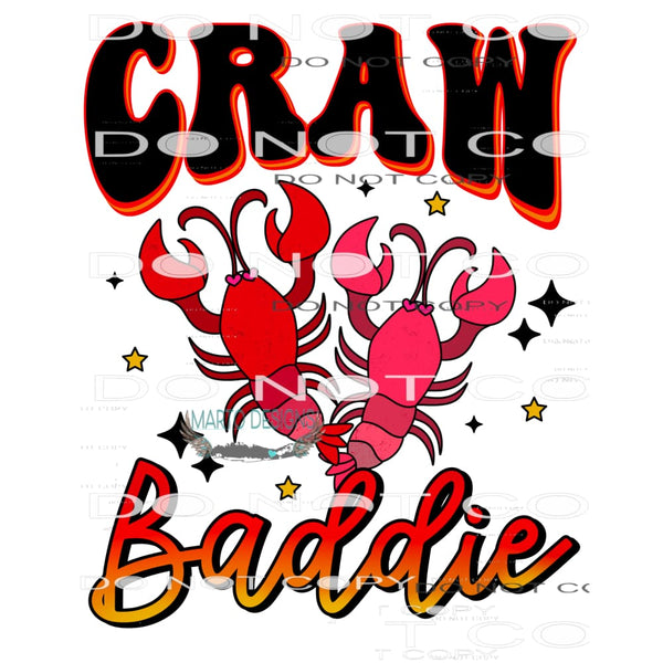 Craw Baddie #9006 Sublimation transfers - Heat Transfer