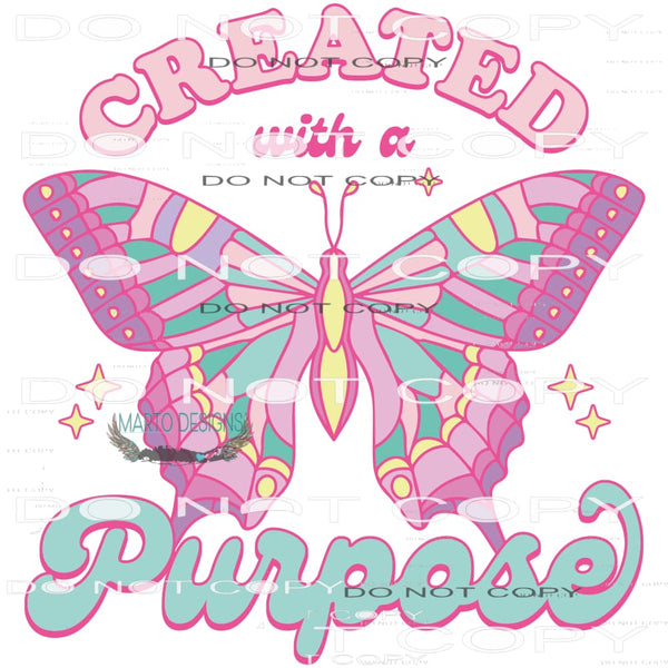 Created With A Purpose #6420 Sublimation transfers - Heat