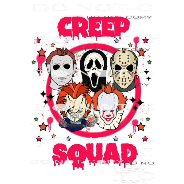 Creep Squad #6309 Sublimation transfers - Heat Transfer