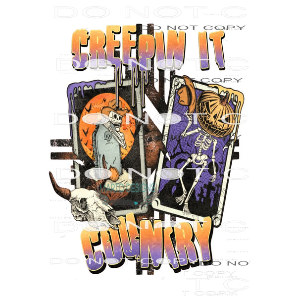 Creepin It Country #6635 Sublimation transfers - Heat