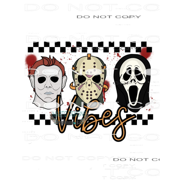 Creepy Horror Vibes #6337 Sublimation transfers - Heat