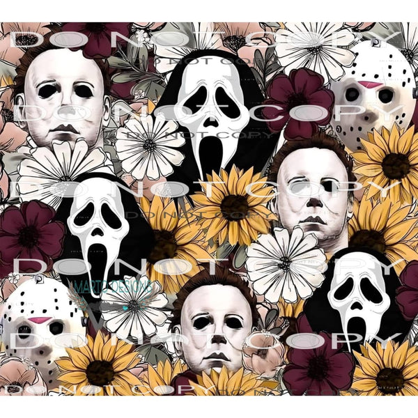 Creepy Pasta In Flowers #6125 Sublimation transfers - Heat