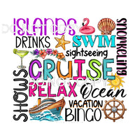 Cruise #11495 Sublimation transfers - Heat Transfer Graphic