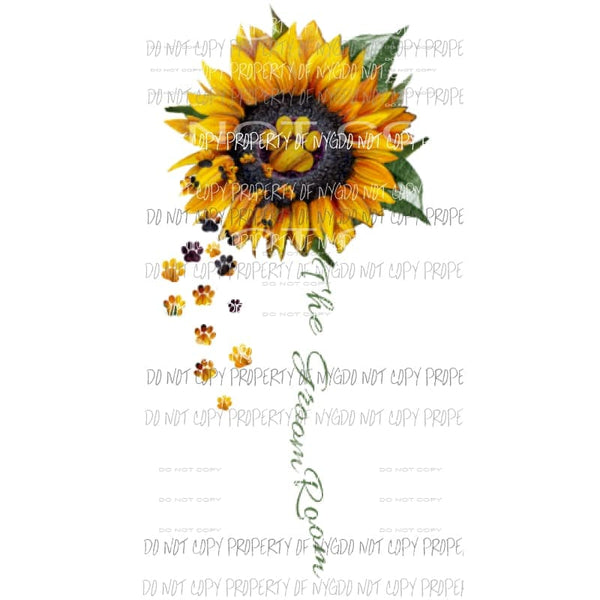 Custom Animal sunflower Sublimation transfers Heat Transfer