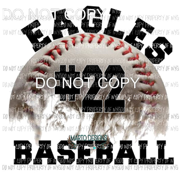CUSTOM BASEBALL 1 TEAM NAME AND COLOR and number IN NOTES Sublimation transfers Heat Transfer