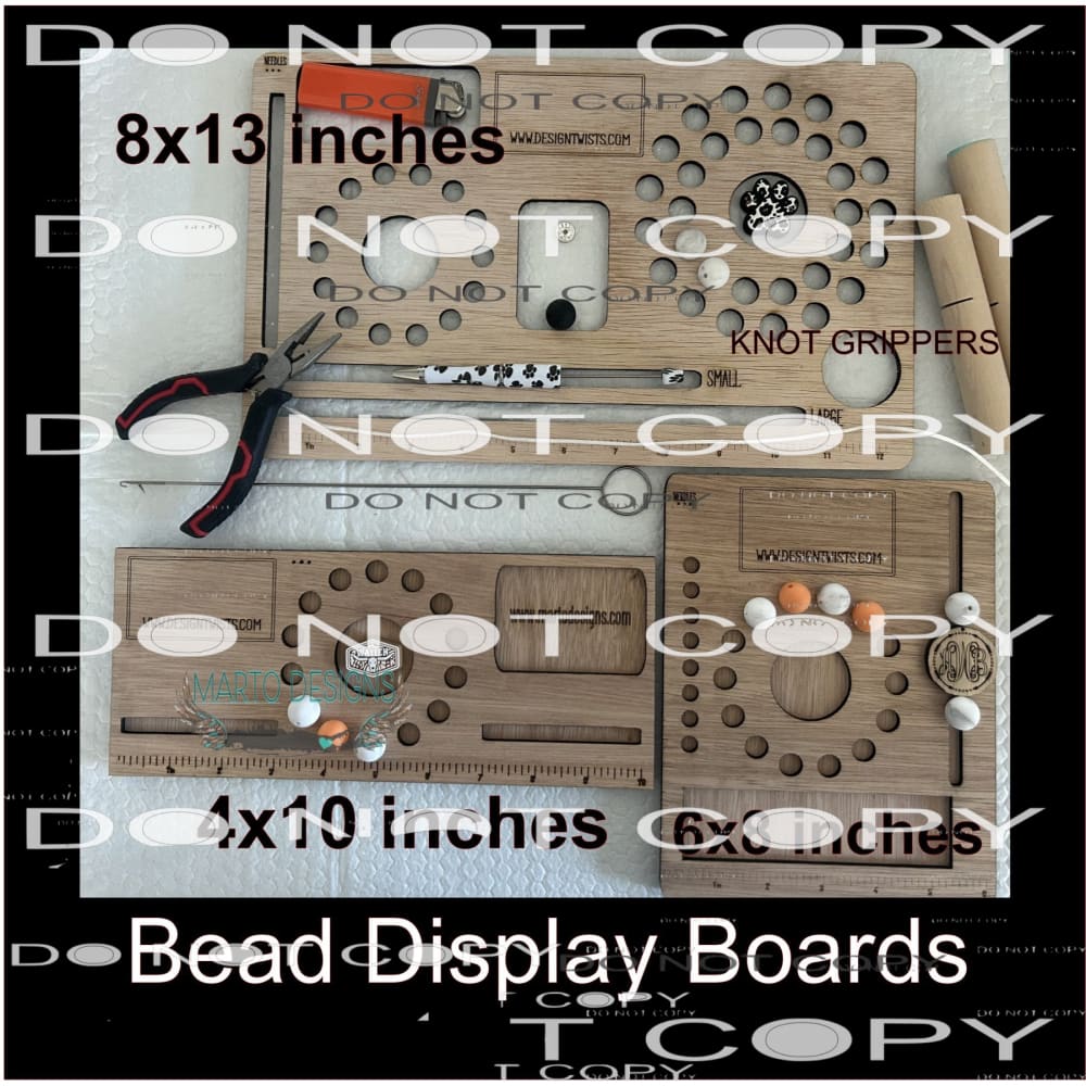 Compartment Bead Display martodesigns - Custom Bead Display Board with or without