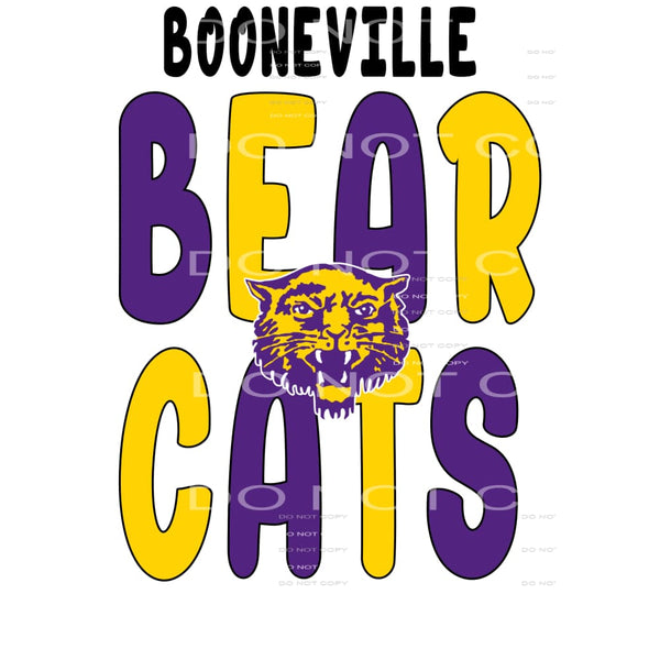 custom booneville bearcats # 88840 Sublimation transfers -