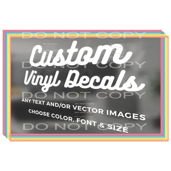 Custom car or cup decal - Heat Transfer Graphic Tee -