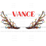 Custom Deer Pillow case add name in note Sublimation transfers Heat Transfer